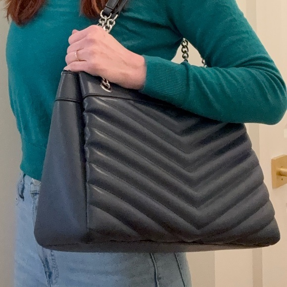 MICHAEL Michael Kors Handbags - Michael Kors NWT Whitney Medium Quilted Shoulder Bag in navy blue